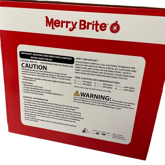 Merry Brite 200 Count Christmas Mini Lights Multi Bulb Green Wire - Picture 6 of 16